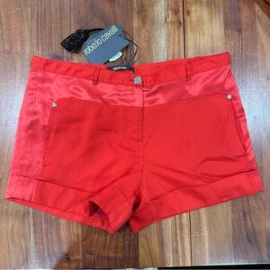 Roberto Cavalli Bold Scarlet Shorts